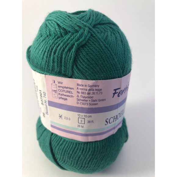 1 Skein Schoeller Esslinger Cotton Yarn Made in Germany Color Green - Picture 2 of 3